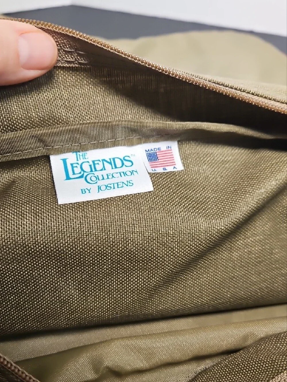Legends Collection Olive Green Messenger Bag by Jostens